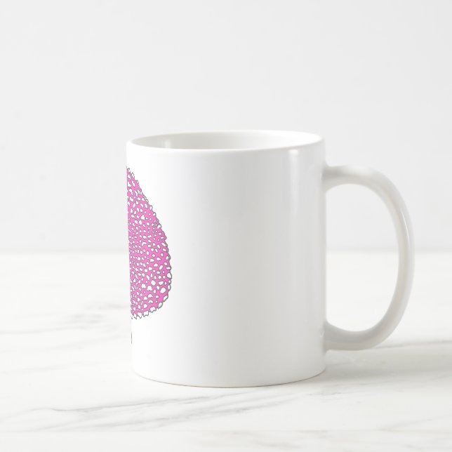 Magischer rosa Ständerpilz Kaffeetasse (Rechts)