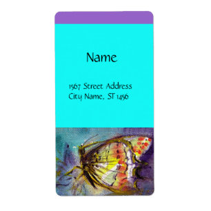 MAGISCHER SCHMETTERLING Lila Aqua Blau Türkis