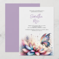 Magischer Schmetterling Lila Quinceanera
