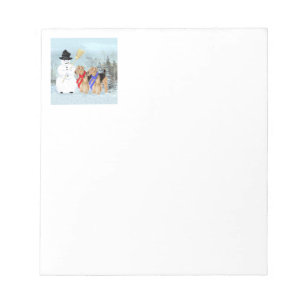 Magischer Schneemann Notizblock