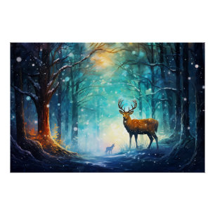 Magischer Schneewald Art-82109 Poster