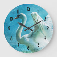 Magischer Schwan während einer Sommerdusche