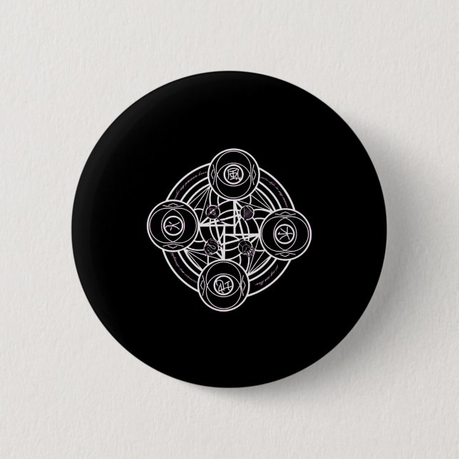 Magischer Sigil (Siegel)-Aufkleber18 Button (Vorderseite)