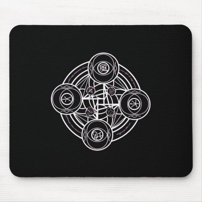 Magischer Sigil (Siegel)-Aufkleber18 Mousepad (Vorne)
