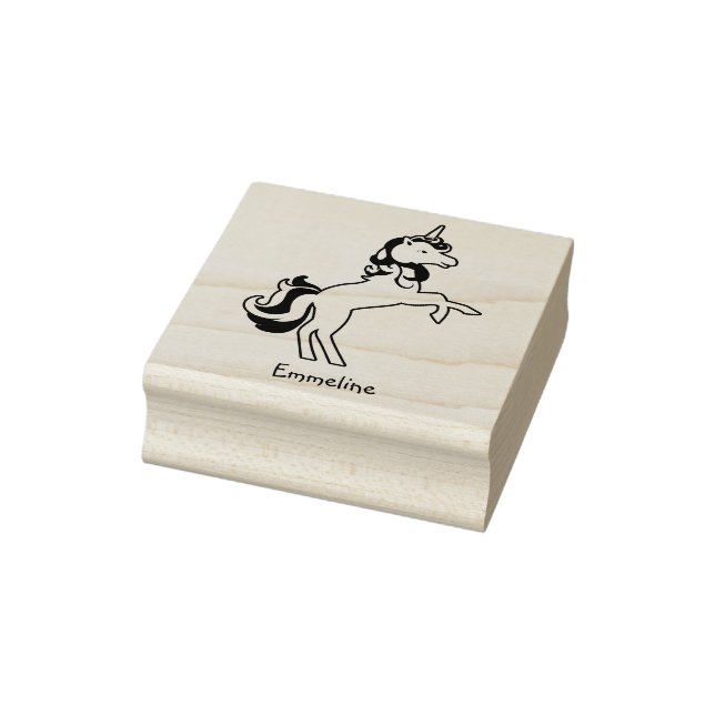Magischer spielerischer Name für das Pferd Gummistempel (Stempel)