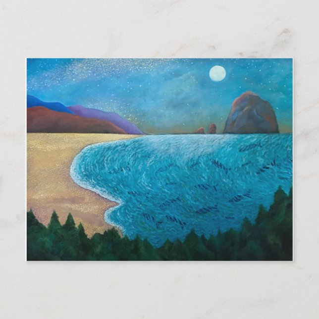 Magischer Strand Postkarte (Vorderseite)