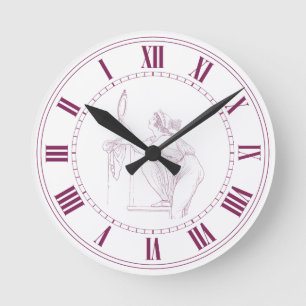 Magischer Uhr-Spaß, macht Sie jünger Runde Wanduhr