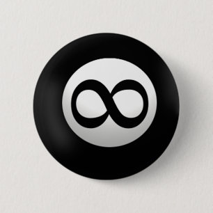 Magischer Unendlichkeits-Ball-Knopf Button