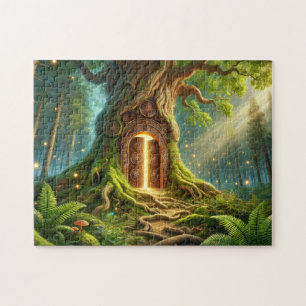 Magischer Wald Baum Portal Moos Magische Tür