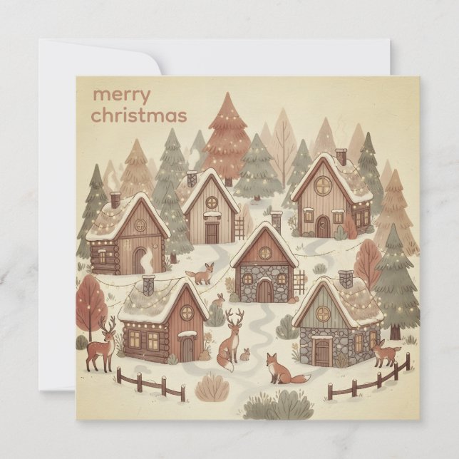 Magischer Wald Boho Weihnachten (Vorderseite)