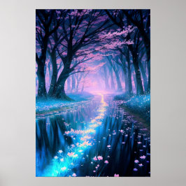 Magischer Wald, Geheimnis des blauen Lichts Poster