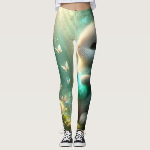 Magischer Waldhasen-Ei Leggings