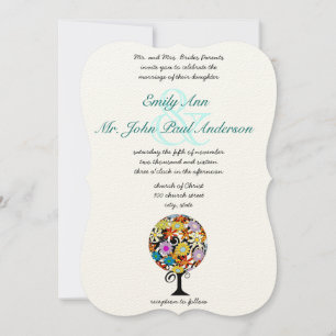 Magischer Waldkreis der Liebe Hochzeitseinladungen Einladung