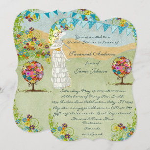 Magischer Waldkreis der Liebe Hochzeitseinladungen Einladung