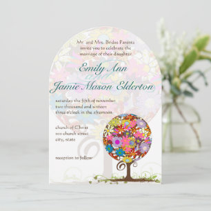 Magischer Waldkreis der Liebe Hochzeitseinladungen Einladung