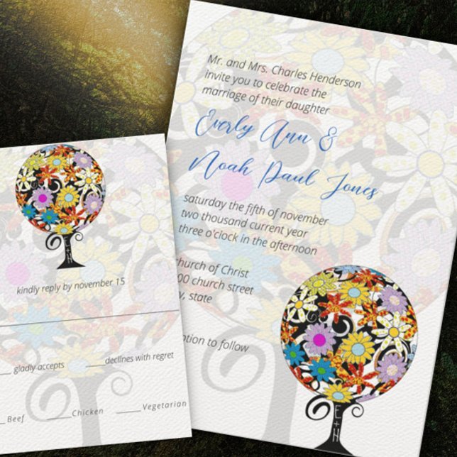 Magischer Waldkreis der Liebe Hochzeitseinladungen Einladung (Von Creator hochgeladen)
