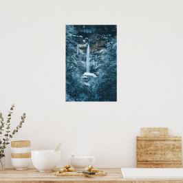 Magischer Wasserfall Peričnik in Mojstrana, Slowen Poster