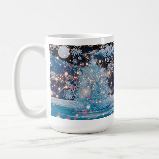 Magischer Weihnachtsbaum Kaffeetasse (Links)