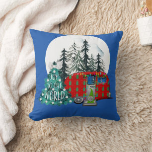 Magischer Weihnachtscamper Kissen