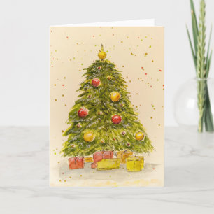 Magischer Weihnachtsfrieden Feiertagskarte