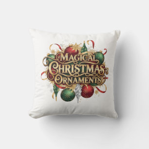 Magischer Weihnachtskranz & Kerzen personalisiert  Kissen