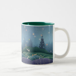 Magischer Wiesenbecher Zweifarbige Tasse