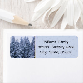 Magischer Winterwald - blau, maßgeschneidert