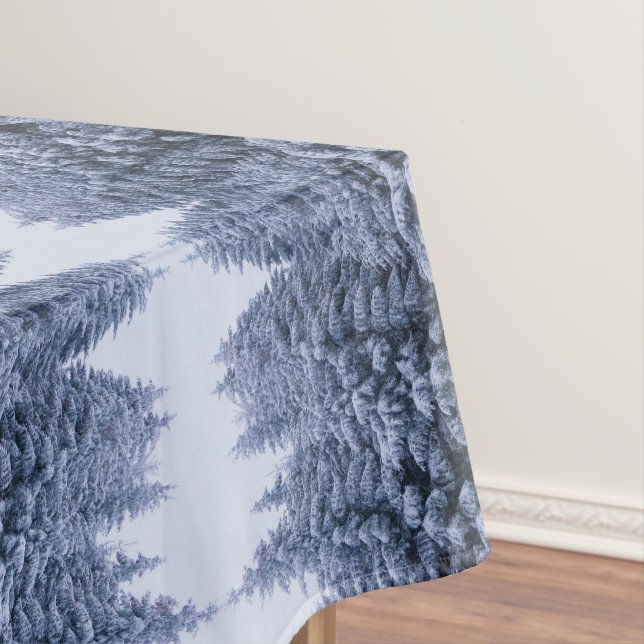 Magischer Winterwald - blau, Saison Tischdecke (Beispiel)