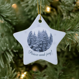 Magischer Winterwald - Keramik Keramik Ornament