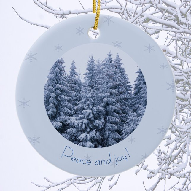 Magischer Winterwald - Keramik Ornament (Von Creator hochgeladen)