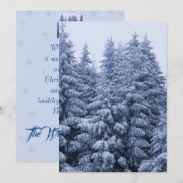 Magischer Winterwald - Weihnachtskarte