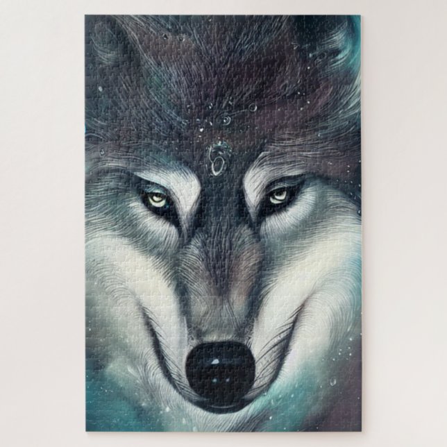 Magischer Wolf-Jigsaw-Puzzle (Vertikal)
