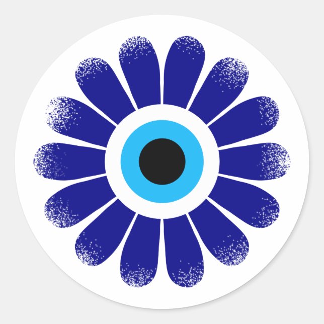Magisches Auge Runder Aufkleber (Vorderseite)