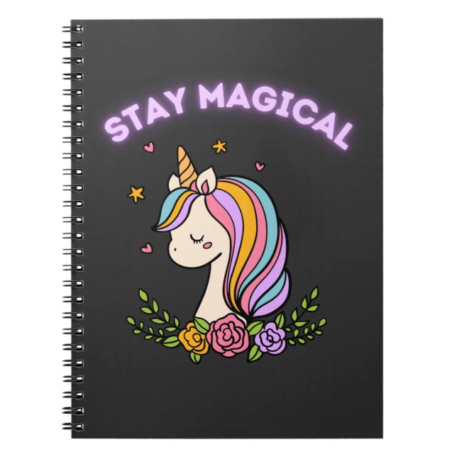 Magisches Einhorn bleibe Notizblock (Vorderseite)