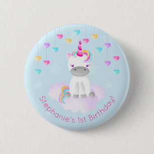 Magisches Einhorn Button