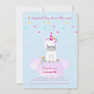 Magisches Einhorn Einladung