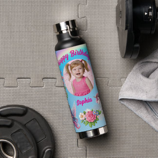 Magisches Einhorn-Foto-Birthday-Wasserflaschengesc Trinkflasche