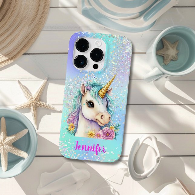 Magisches Einhorn Glanz iPhone 14 Pro Hülle (Von Creator hochgeladen)