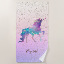 Magisches Einhorn, Goldfetti - Personalisiert