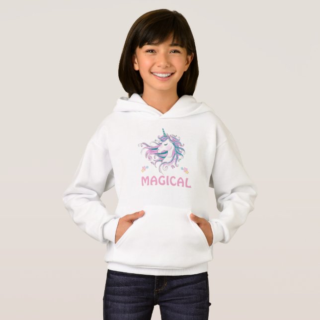 Magisches Einhorn Hoodie (Vorne ganz)