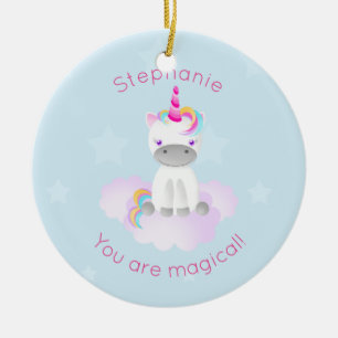 Magisches Einhorn Keramikornament