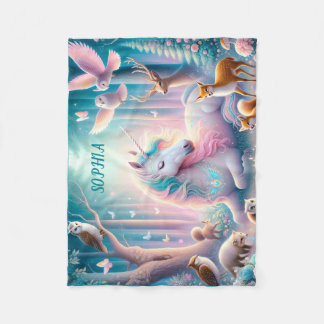 Magisches Einhorn, Kinderzimmer Baby/ Kinder Indiv Fleecedecke