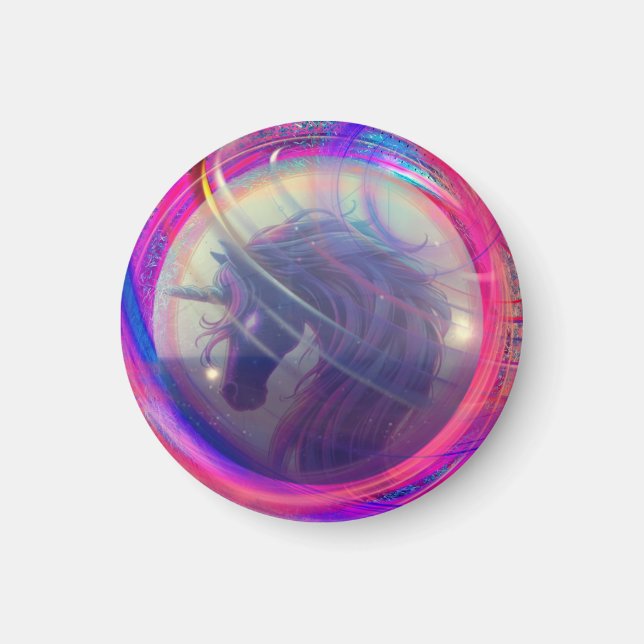 Magisches Einhorn Magnet (Vorne)