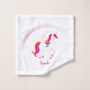 Magisches Einhorn mit Namen Waschlappen