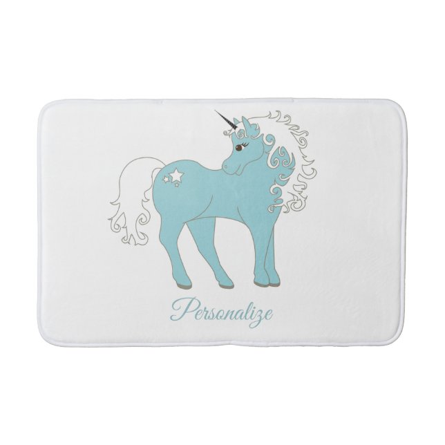 Magisches Einhorn Niedlich & Adorable mit Star Badematte (Vorderseite)