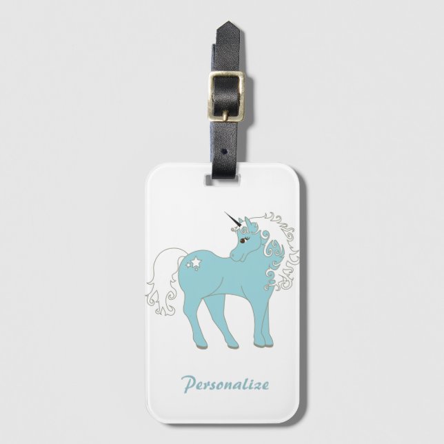 Magisches Einhorn Niedlich & Adorable mit Star Gepäckanhänger (Vorderseite Vertikal)