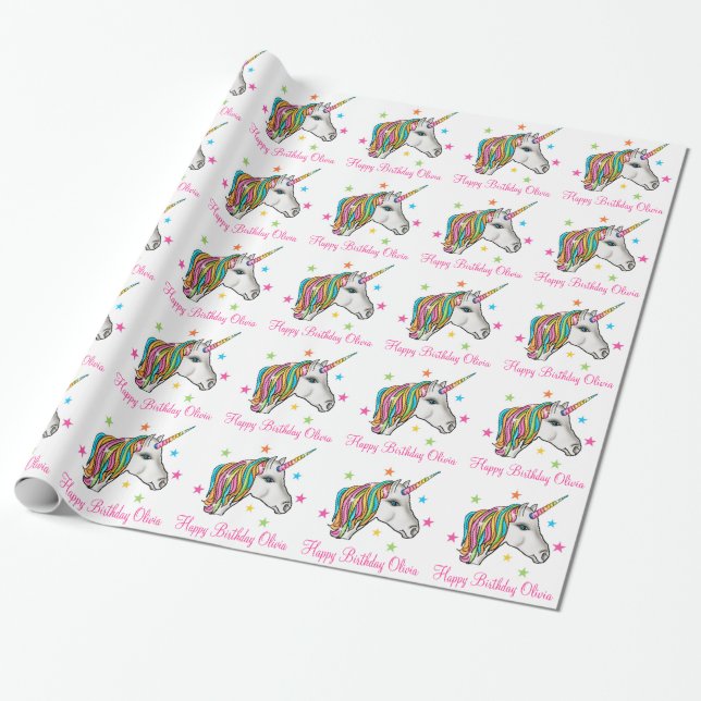 Magisches Einhorn-Packpapier Geschenkpapier (Ungerollt)