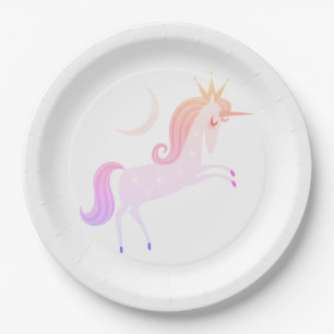 magisches Einhorn Pappteller
