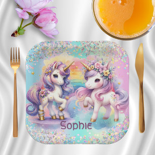 Magisches Einhorn Pappteller