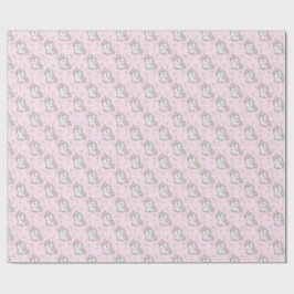 Magisches Einhorn | Pastel Rainbow Party Geschenkpapier
